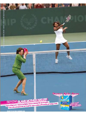 Serena Williams for Tampax