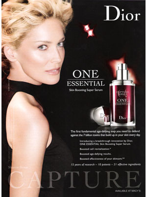 sharon stone dior commercial