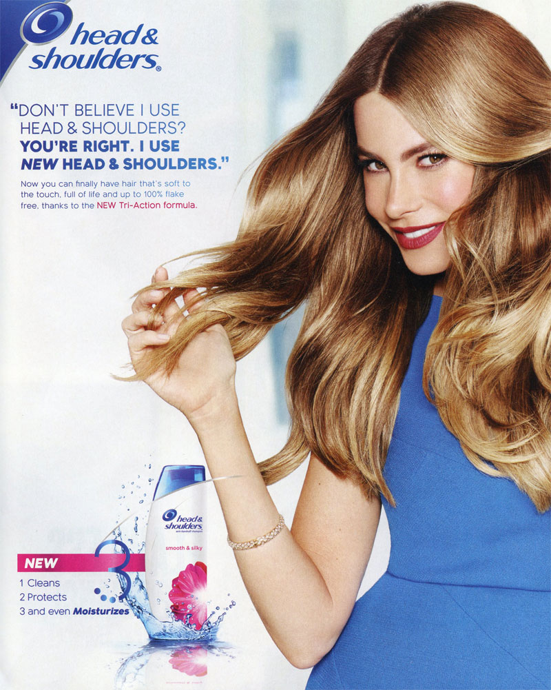 Image result for sofia vergara head and shoulders ad