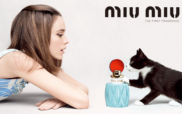 Stacy Martin Miu Miu Fragrance Ad