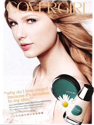 Taylor Swift CoverGirl Clean Makeup