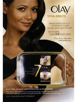 Thandie Newton Olay celebrity endorsement ads