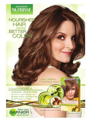 Tina Fey Garnier Nutrisse celebrity ad endorsements