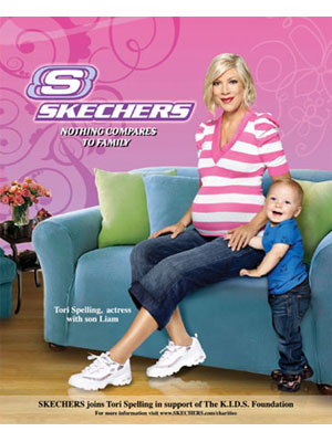 Tori Spelling for Skechers