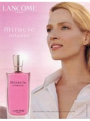 Uma Thurman for Lancome Miracle Intense Perfume