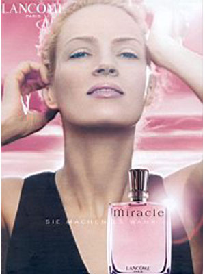 Uma Thurman for Lancome Miracle Perfume