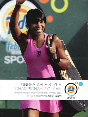 Venus Williams for Tide