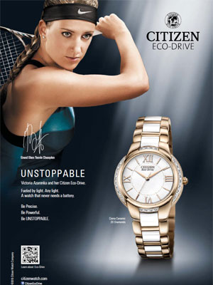 Victoria Azarenka Citizen celebrity endorsement ads