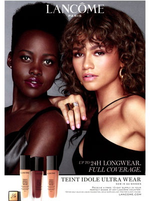 Zendaya and Lupita Nyong'o Lancome Ad