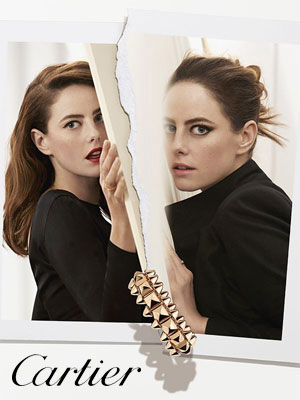 Kaya Scodelario Cartier jewelry ad 2020