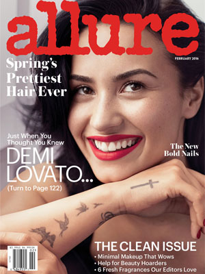 Demi Lovato cover model Allure February 2016