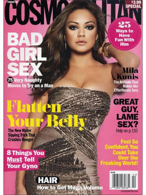 Cosmopolitan Magazine Feb 2011 Mila Kunis