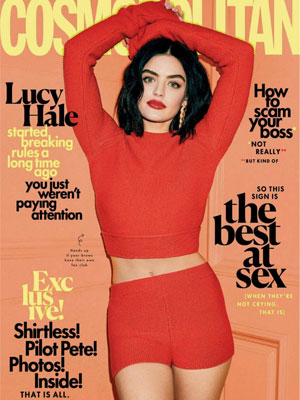 Lucy Hale Cover Model - Cosmo March 2020