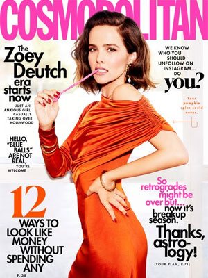 Zoey Deutsch Cosmopolitan November 2019