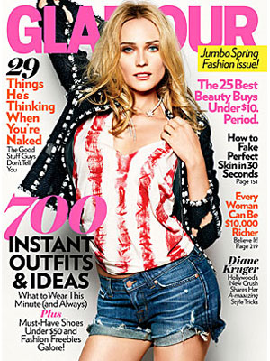 Diane Kruger Glamour Magazine March 2011
