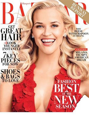 Reese Witherspoon Harper's Bazaar Magazine February 2016