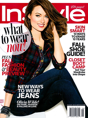 Olivia Wilde InStyle Magazine August 2013