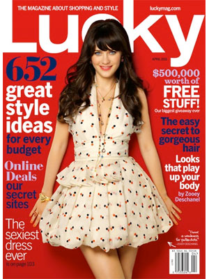 Zooey Deschanel Lucky Magazine April 2011