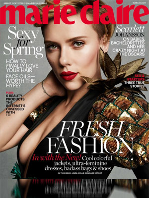 Scarlett Johansson Marie Claire Magazine February 2017