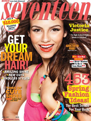Victoria Justice Seventeen Magazine April 2011