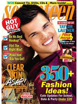 Tayler Lautner Seventeen Magazine October 2011